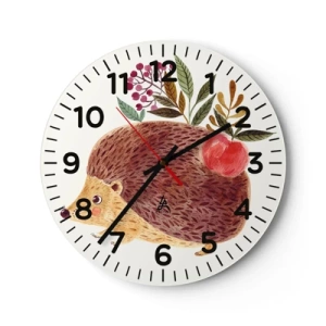 Wanduhr - Glasuhr - Und dann magst du mich schon - 30x30 cm