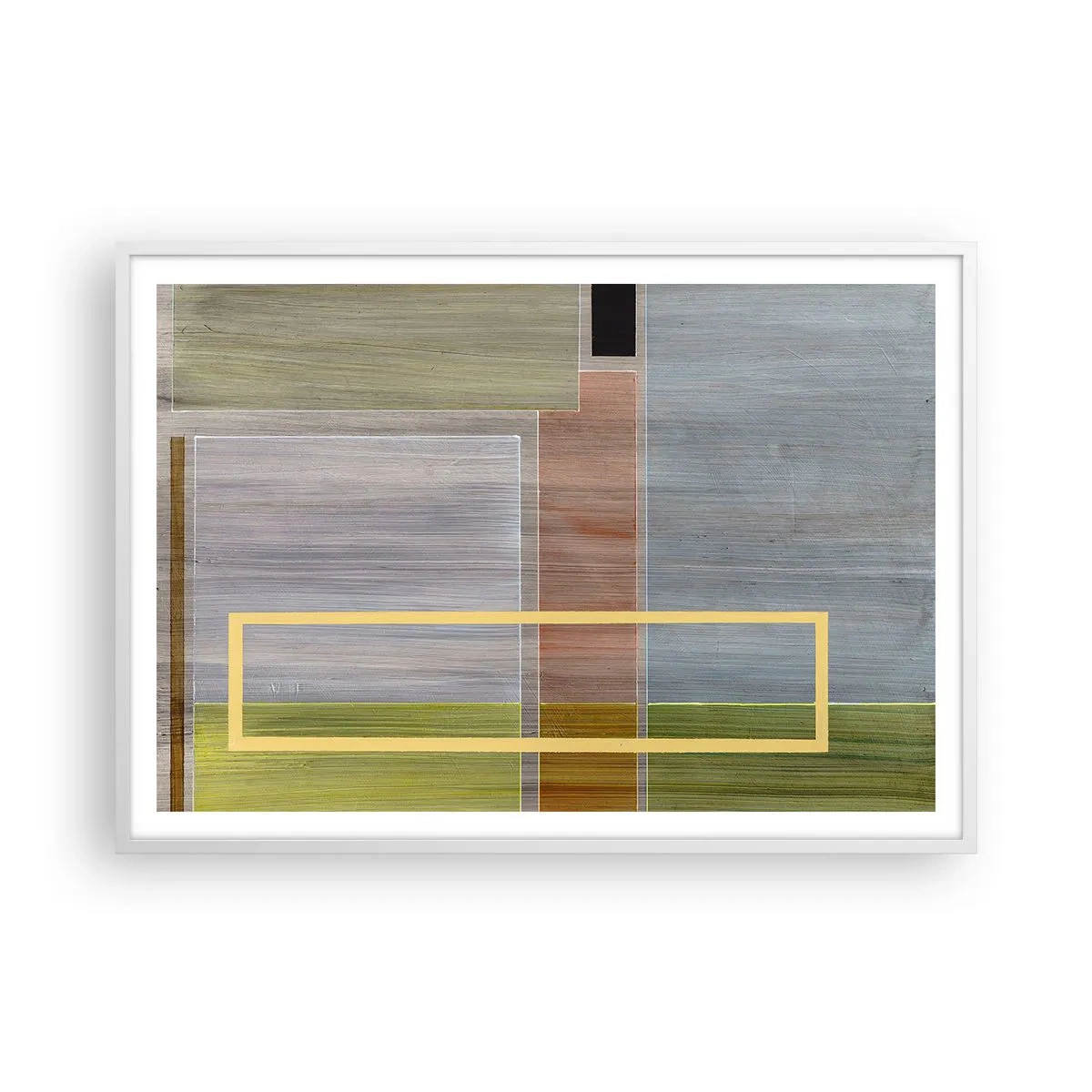 Poster in einem weißen Rahmen - Einfach und ruhig - 100x70 cm