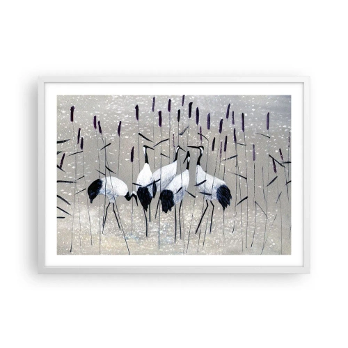 Poster in einem weißen Rahmen - Unter ihren eigenen - 70x50 cm