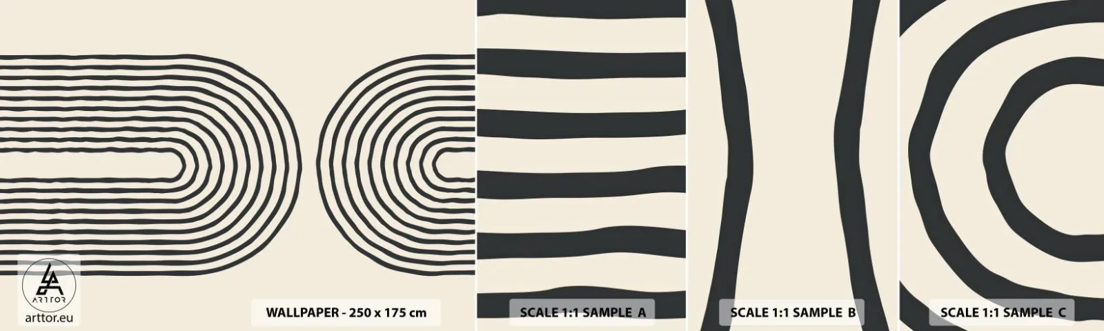 Fototapetenmuster Standard Eco - In einem Moment ... - Abstraktion, Grafik, Stück - 100x30 cm
