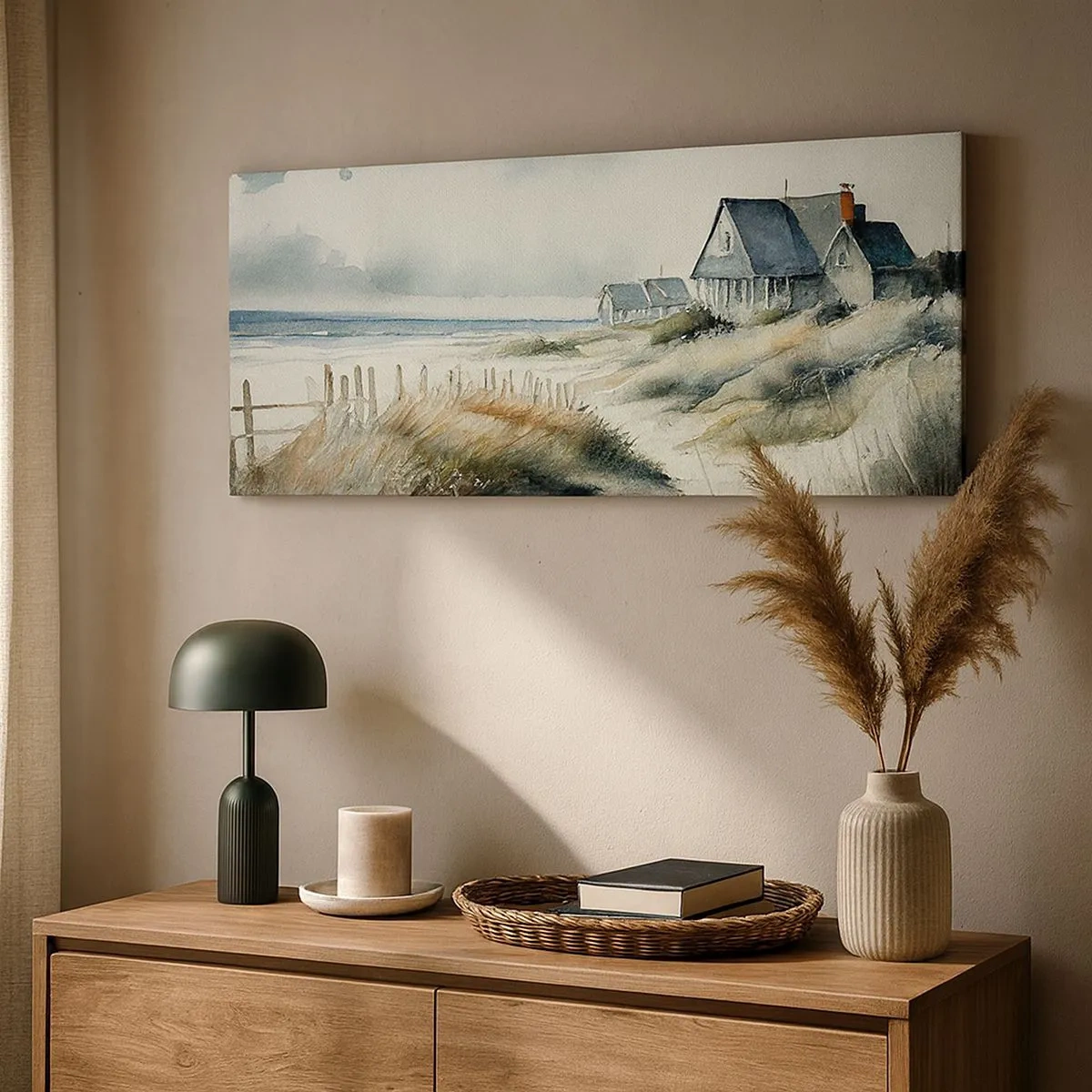 Bild auf Leinwand - Leinwandbild - Abseits vom Trubel - 100x40 cm