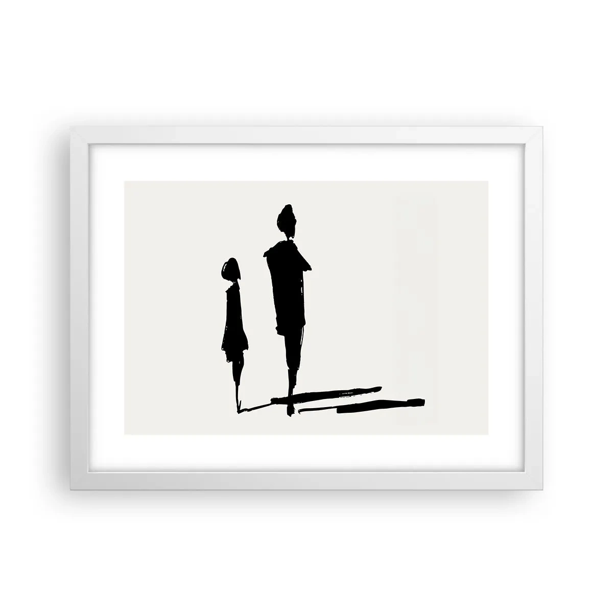 Poster in einem weißen Rahmen - Mit Sicherheit zusammen? - 40x30 cm