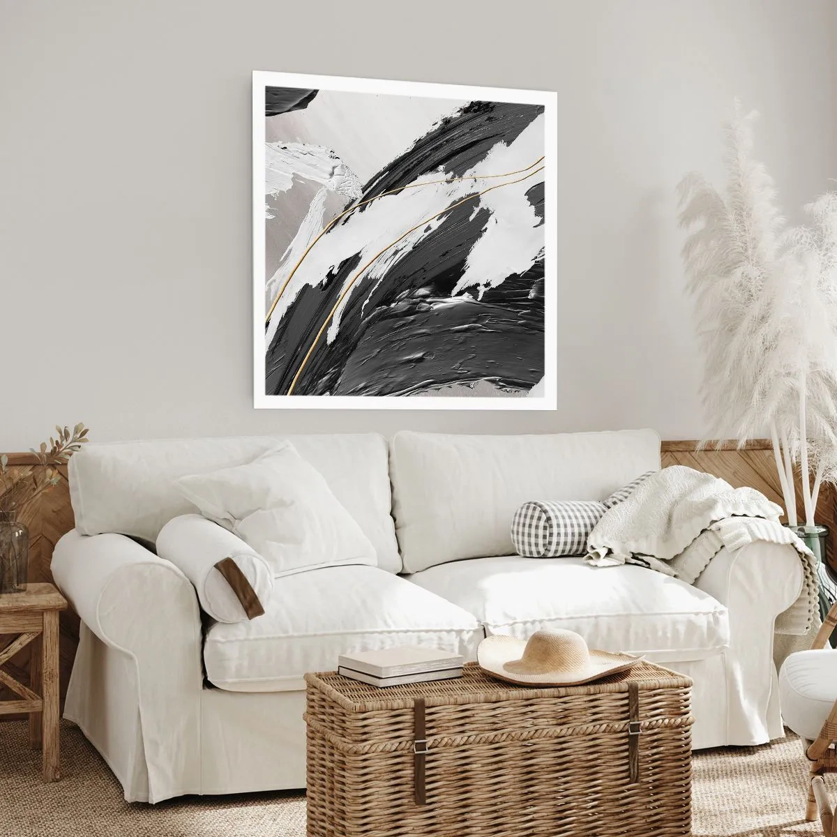 Poster - Abstraktion in großem Stil - 50x50 cm