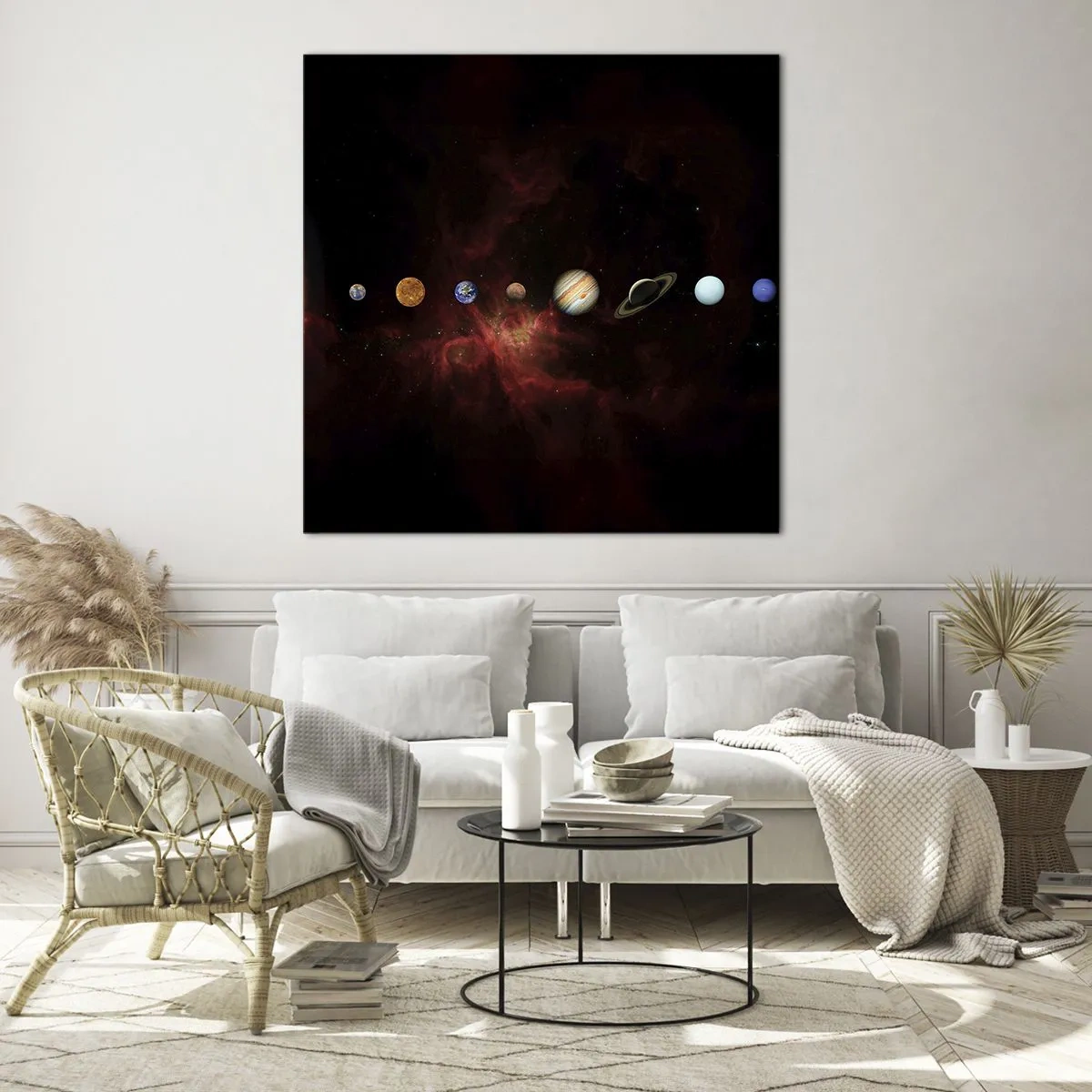 Glasbild - Bild auf glas - Unsere Nachbarschaft - 50x50 cm