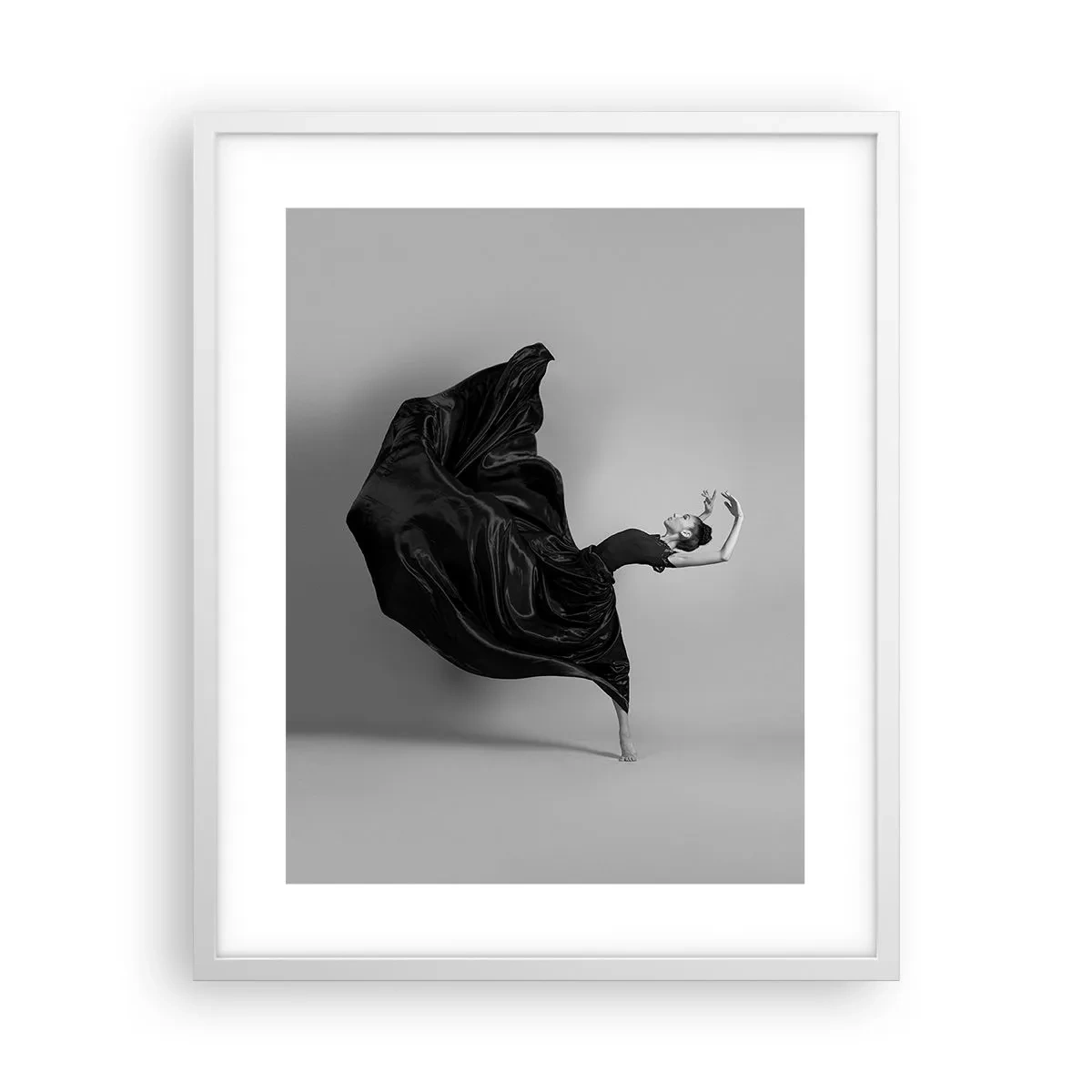 Poster in einem weißen Rahmen - Beflügelt durch die Musik - 40x50 cm