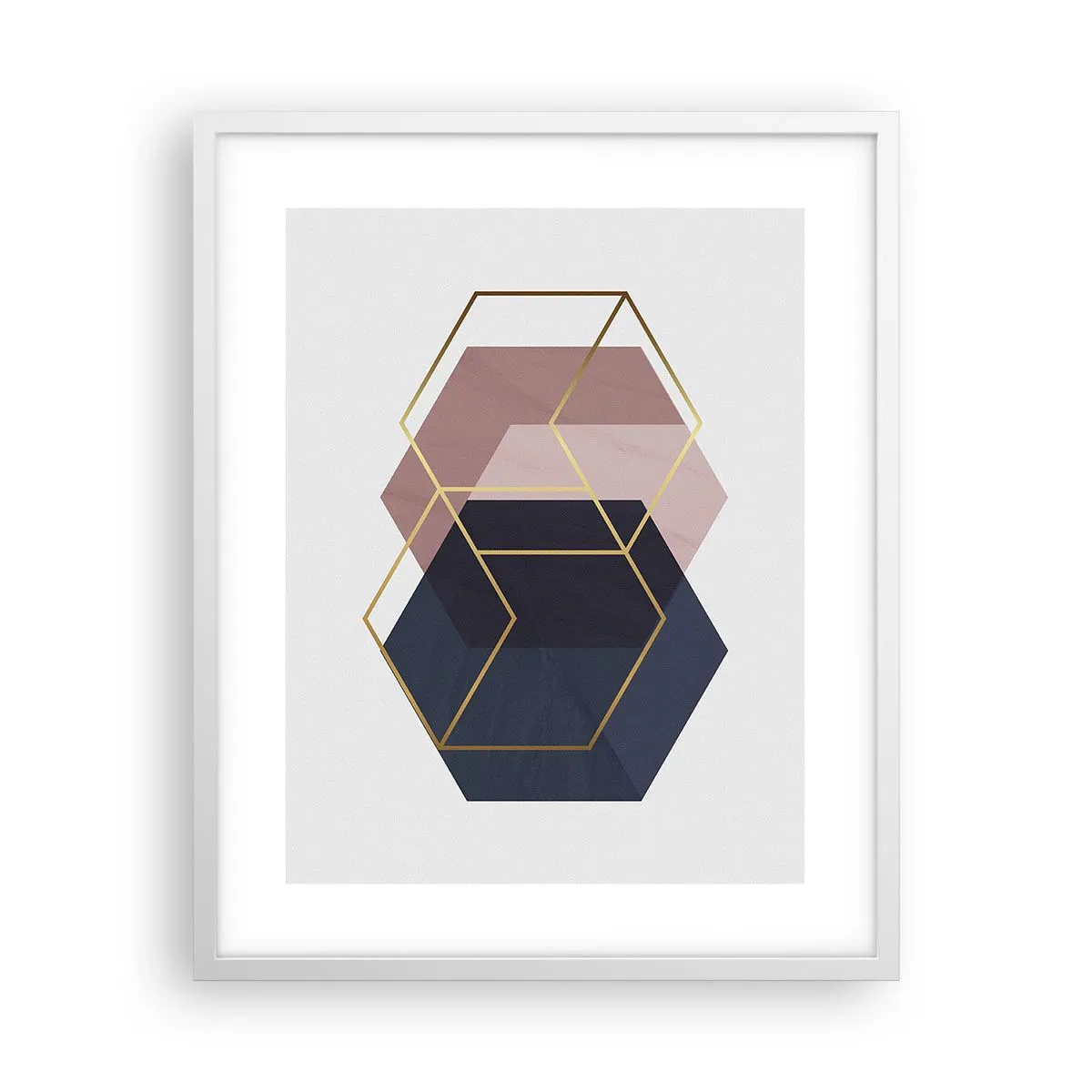 Poster in einem weißen Rahmen - Die Kraft der Einfachheit - 40x50 cm