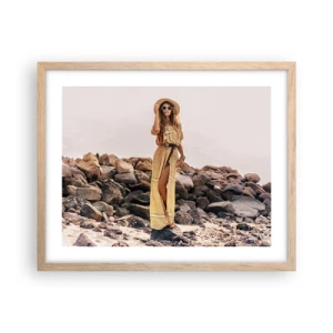 Poster in einem Rahmen aus heller Eiche - Die Magie der Steine - 50x40 cm