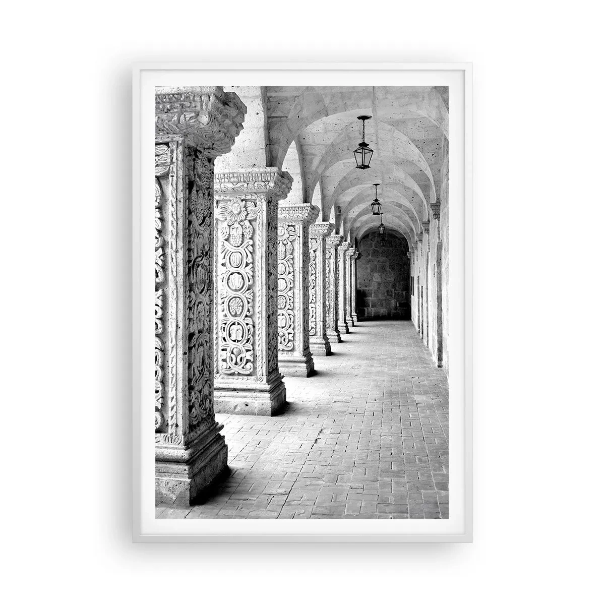 Poster in einem weißen Rahmen - Und wo geht’s hin...? - 70x100 cm