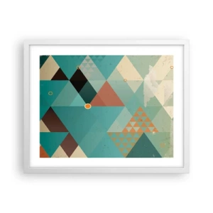 Poster in einem weißen Rahmen - Einheit der Vielheit, Vielheit der Einheit - 50x40 cm