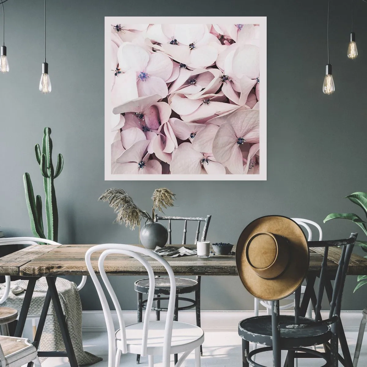 Poster - In einer Blumenflut - 40x40 cm