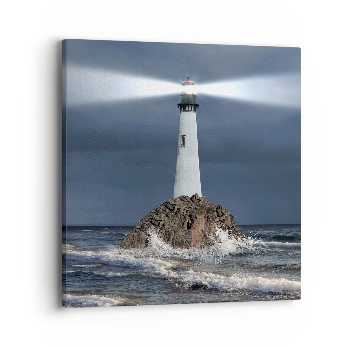 Bild auf Leinwand - Leinwandbild - Hier... hier... hier! - 40x40 cm