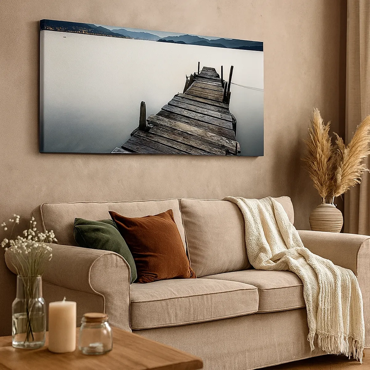 Bild auf Leinwand - Leinwandbild - Tauchen Sie ein in Ruhe - 30x30 cm