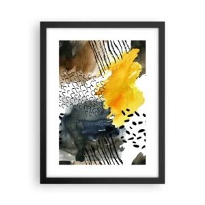 Poster in einem schwarzem Rahmen - Ein Treffen der Elemente der Natur - 30x40 cm