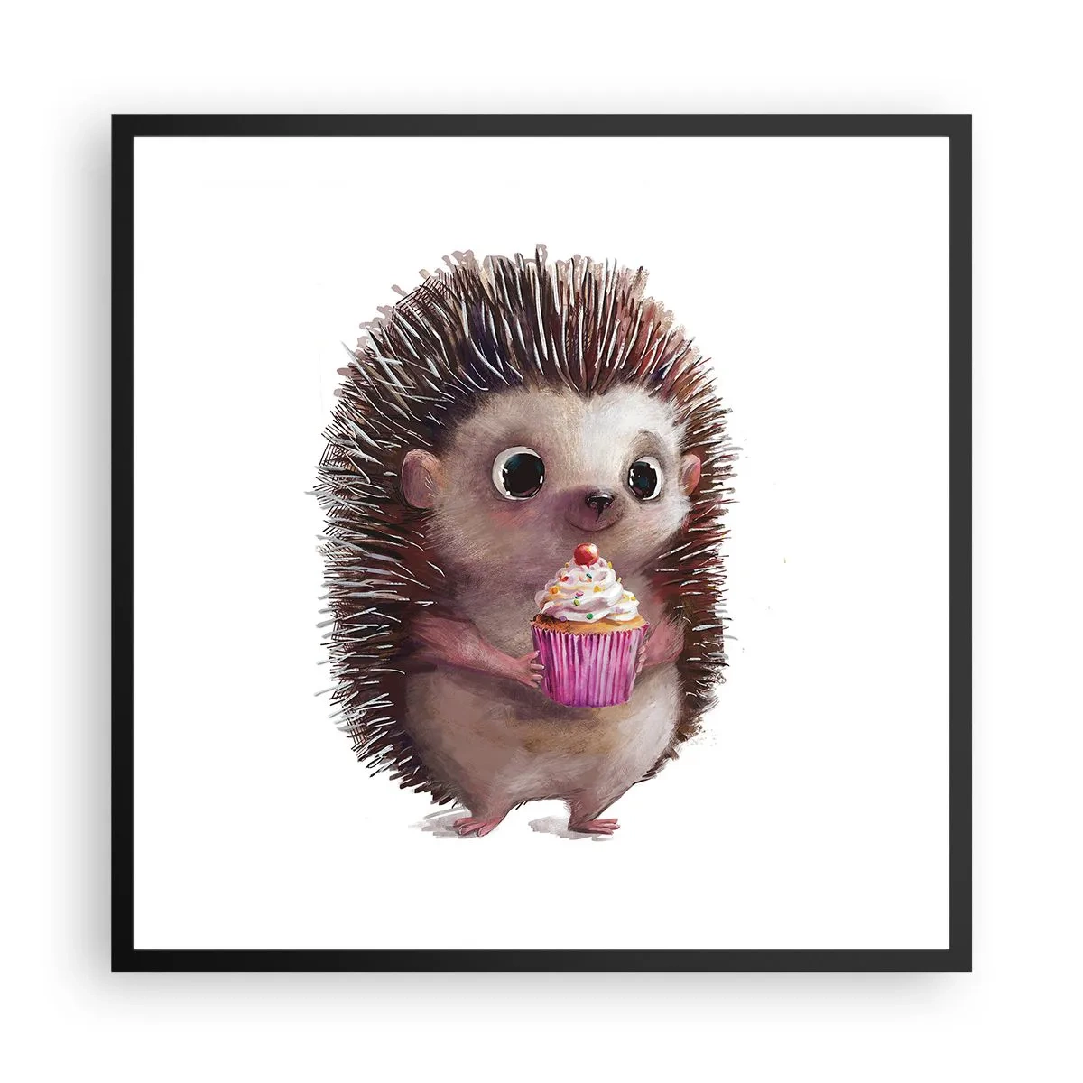 Poster in einem schwarzem Rahmen - Der Feiertag ist jeden Tag - 60x60 cm