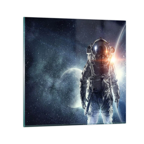 Glasbild - Bild auf glas - Weltraumabenteuer - 60x60 cm