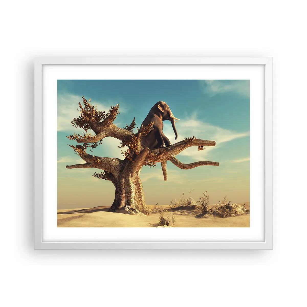 Poster in einem weißen Rahmen - Ein neuer Standpunkt - 50x40 cm