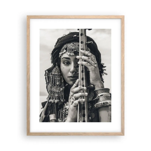 Poster in einem Rahmen aus heller Eiche - Die Musik des Orients selbst - 40x50 cm