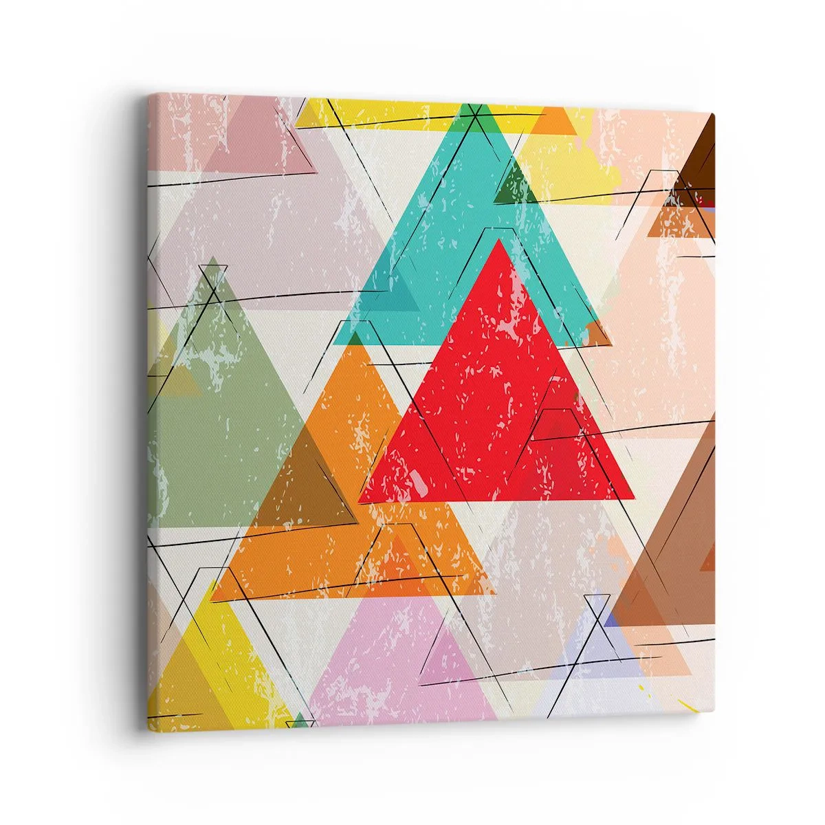 Bild auf Leinwand - Leinwandbild - Drei mal drei - 40x40 cm