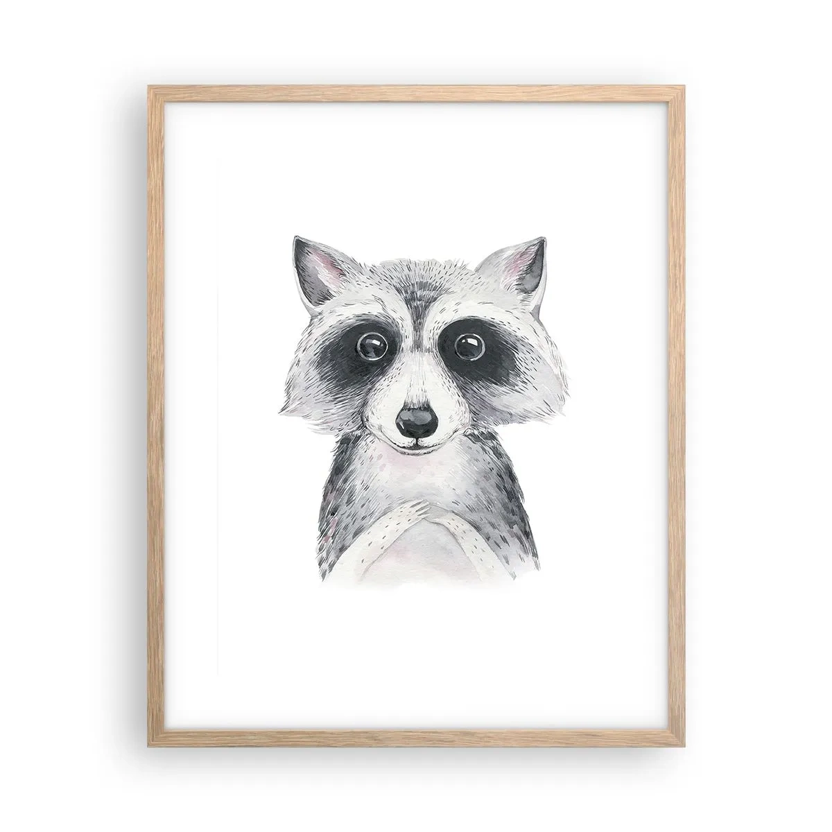 Poster in einem Rahmen aus heller Eiche - Ein Moment zum Bewegen - 40x50 cm