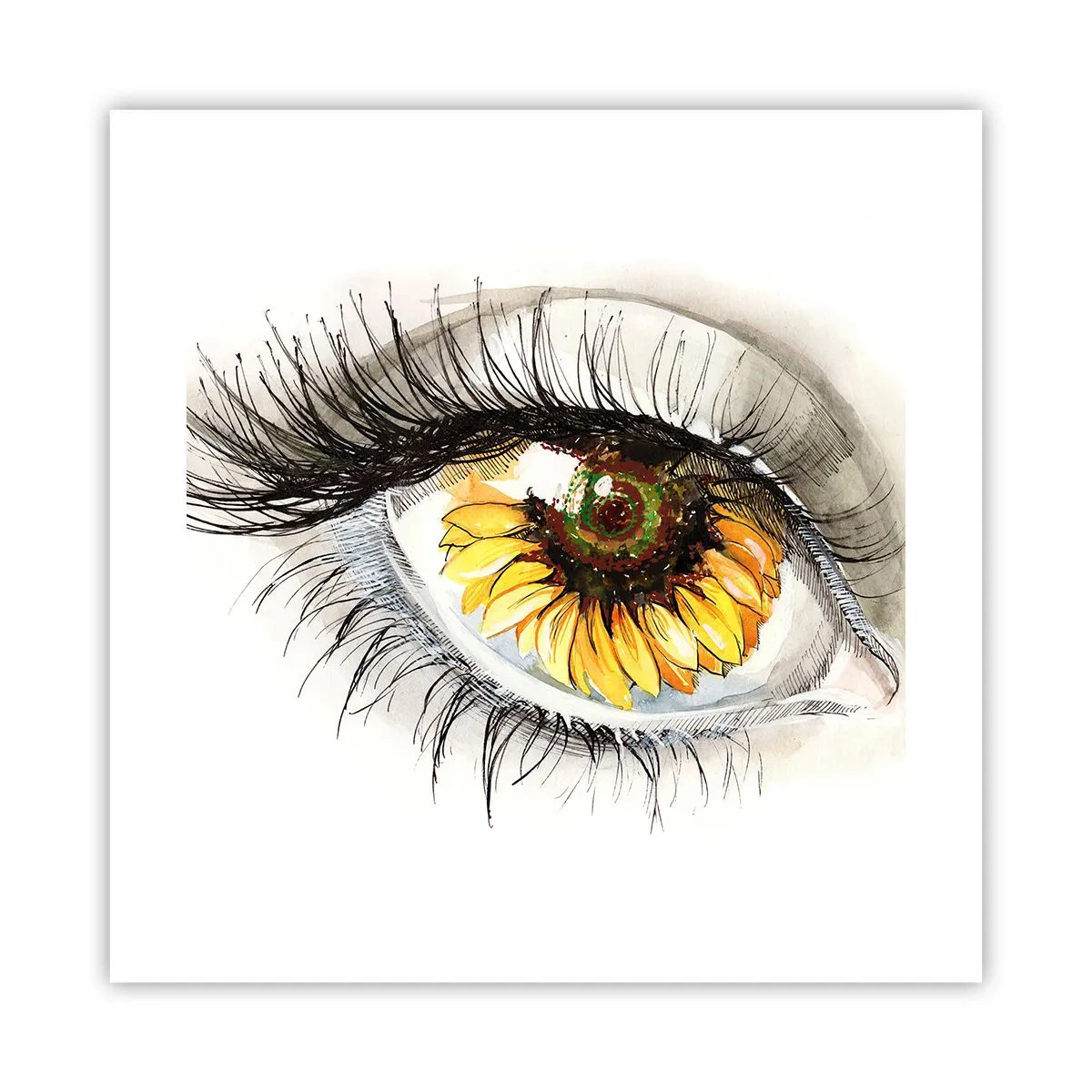 Poster - Ein Look so heiß wie der Sommer - 40x40 cm