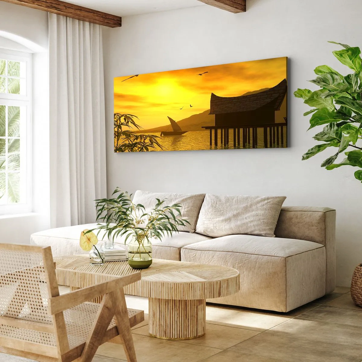 Bild auf Leinwand - Leinwandbild - Der ersehnte Frieden - 100x40 cm