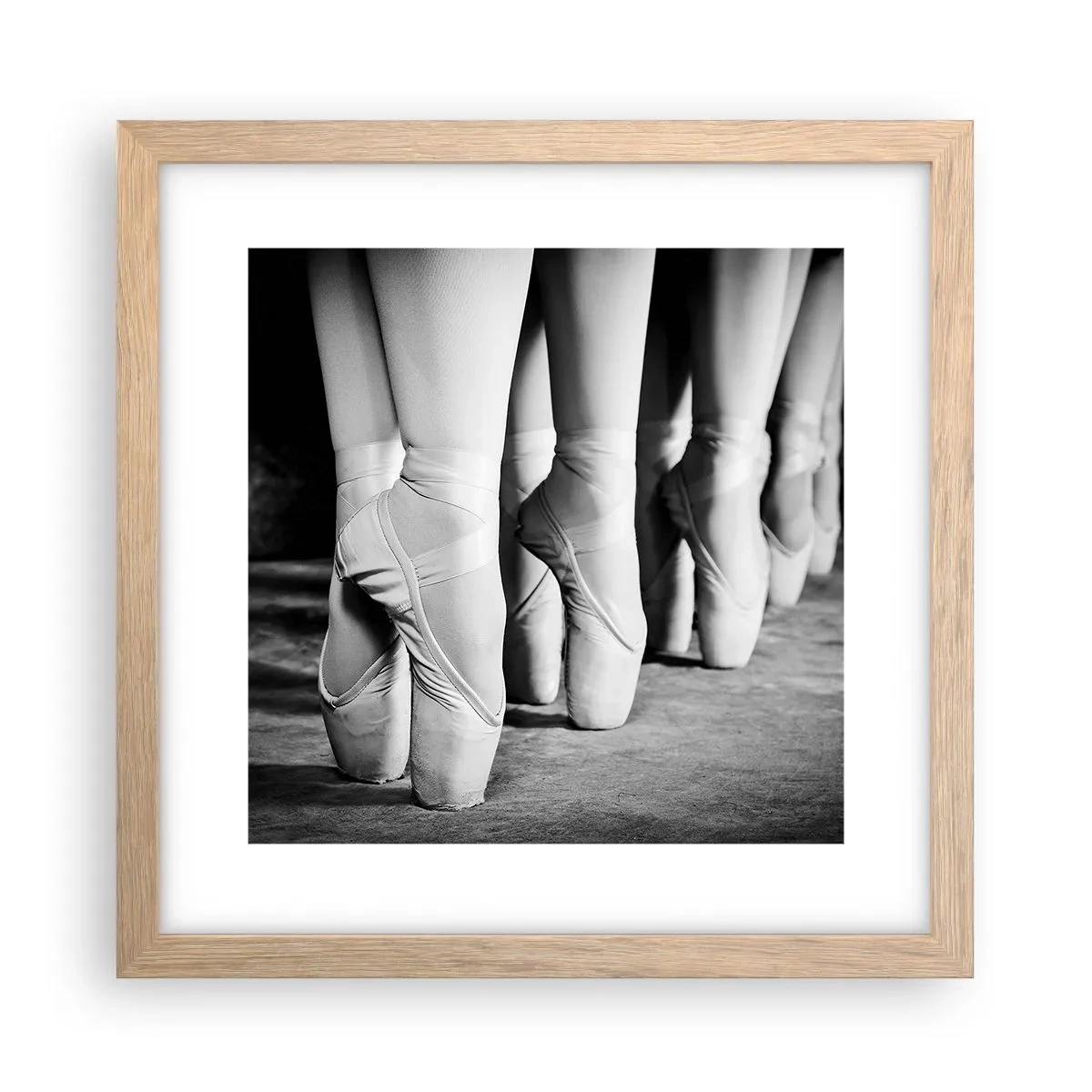 Poster in einem Rahmen aus heller Eiche - Gemeinsam, leicht - 30x30 cm