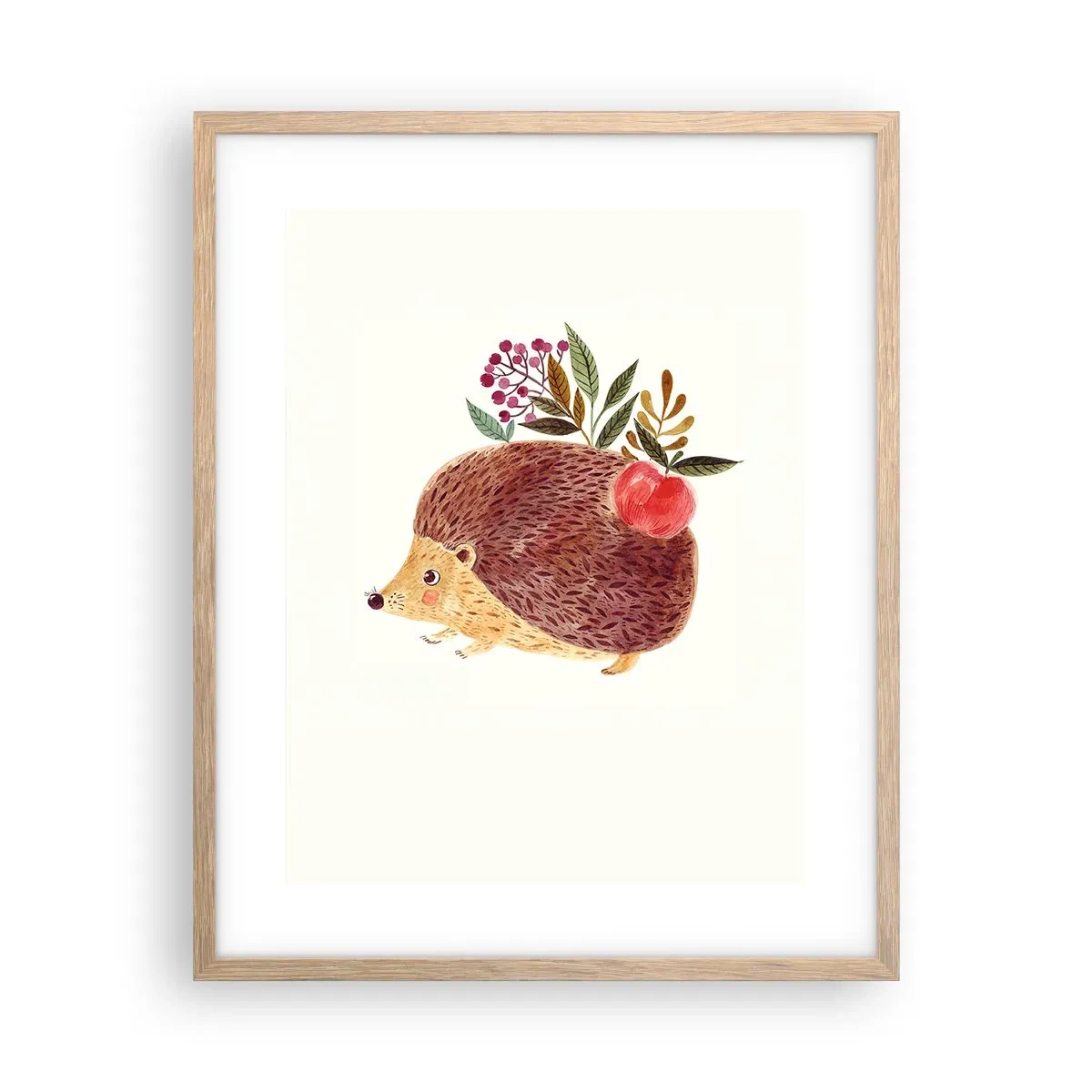 Poster in einem Rahmen aus heller Eiche - Und dann magst du mich schon - 40x50 cm