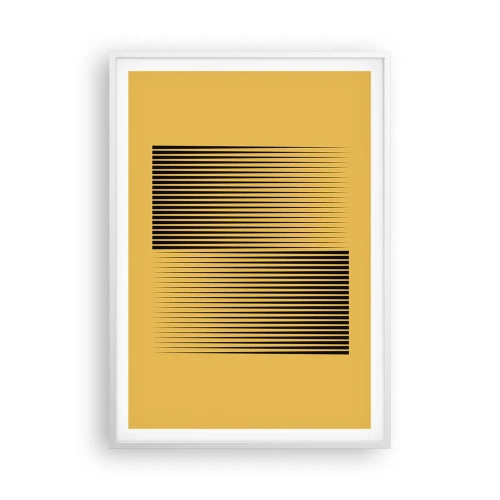 Poster in einem weißen Rahmen - Quadratur der Gegensätze - 70x100 cm