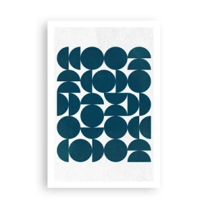 Poster - Kreise und Halbkreise - 61x91 cm