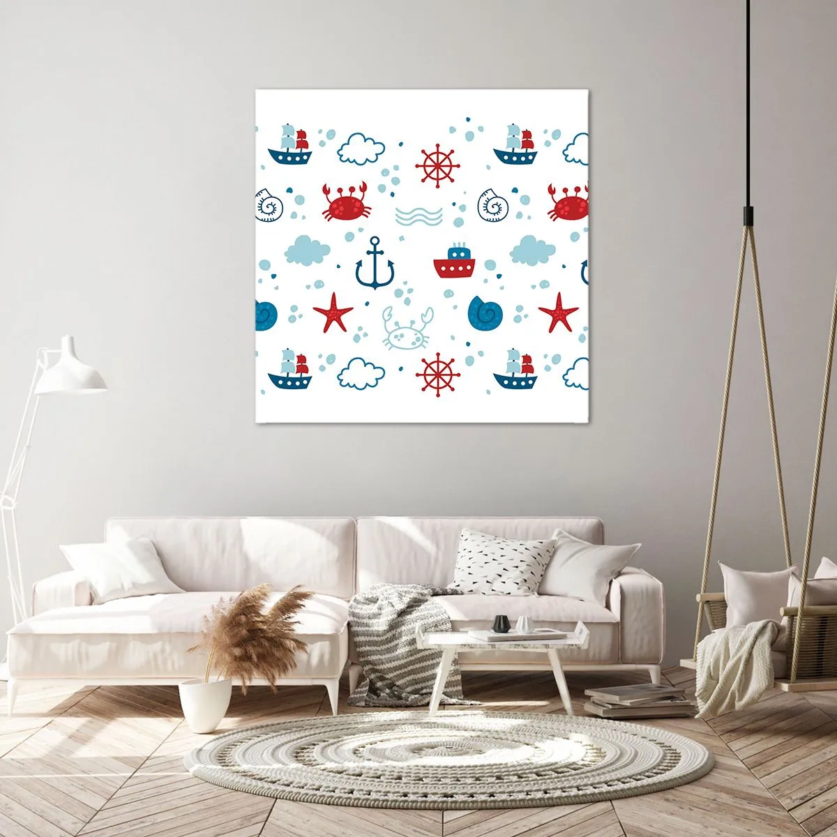 Bild auf Leinwand - Leinwandbild - Märchen vom Meer - 70x70 cm