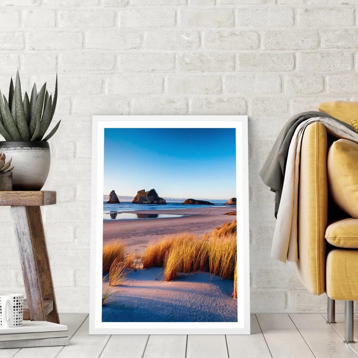 Poster in einem weißen Rahmen - Für Friedenssuchende - 30x40 cm