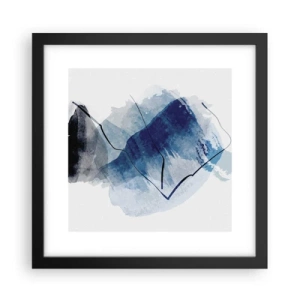 Poster in einem schwarzem Rahmen - Eisberg - 30x30 cm