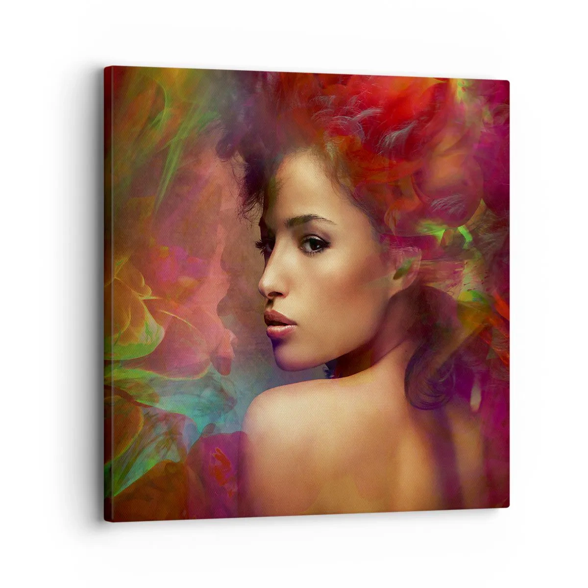 Bild auf Leinwand - Leinwandbild - Schöner als ein Regenbogen, so zart wie ein Nebel - 30x30 cm