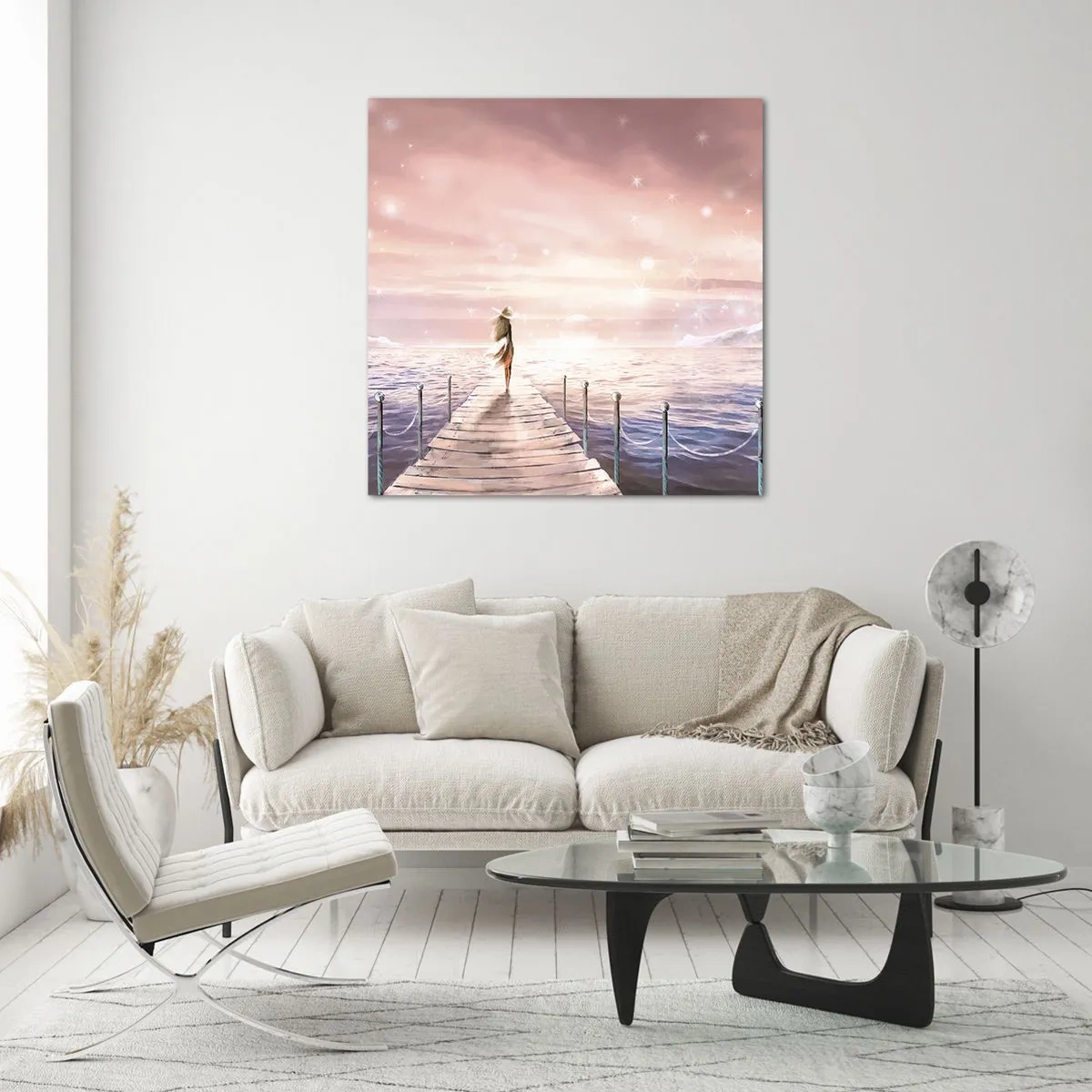 Glasbild - Bild auf glas - Im Licht eines Traums - 70x70 cm