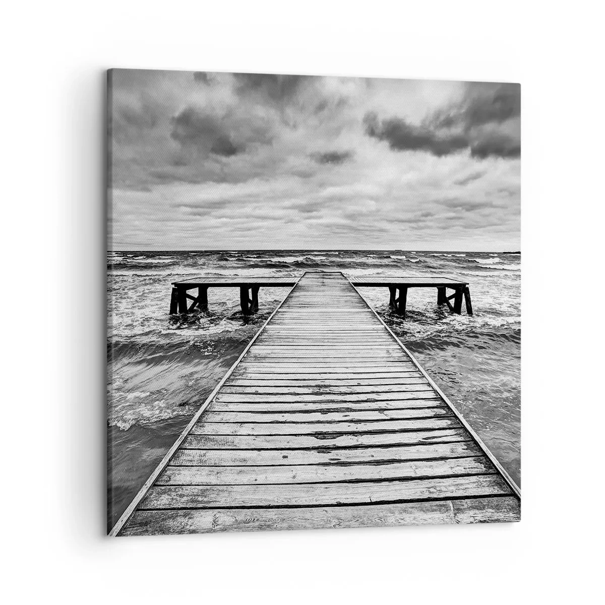 Bild auf Leinwand - Leinwandbild - Ich warte darauf, dass der Wind wegjagt... - 50x50 cm