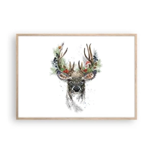 Poster in einem Rahmen aus heller Eiche - Im festlichen Gewand - 100x70 cm