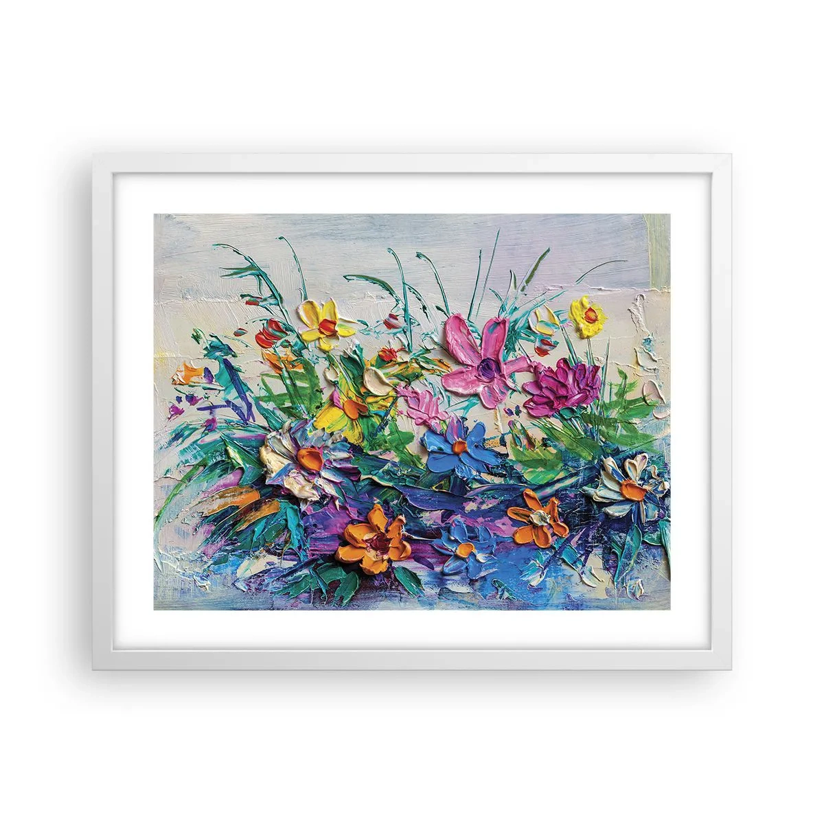 Poster in einem weißen Rahmen - Überhaupt kein Stillleben - 50x40 cm