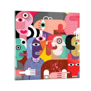 Glasbild - Bild auf glas - Wir sind von Herrn Picasso - 30x30 cm