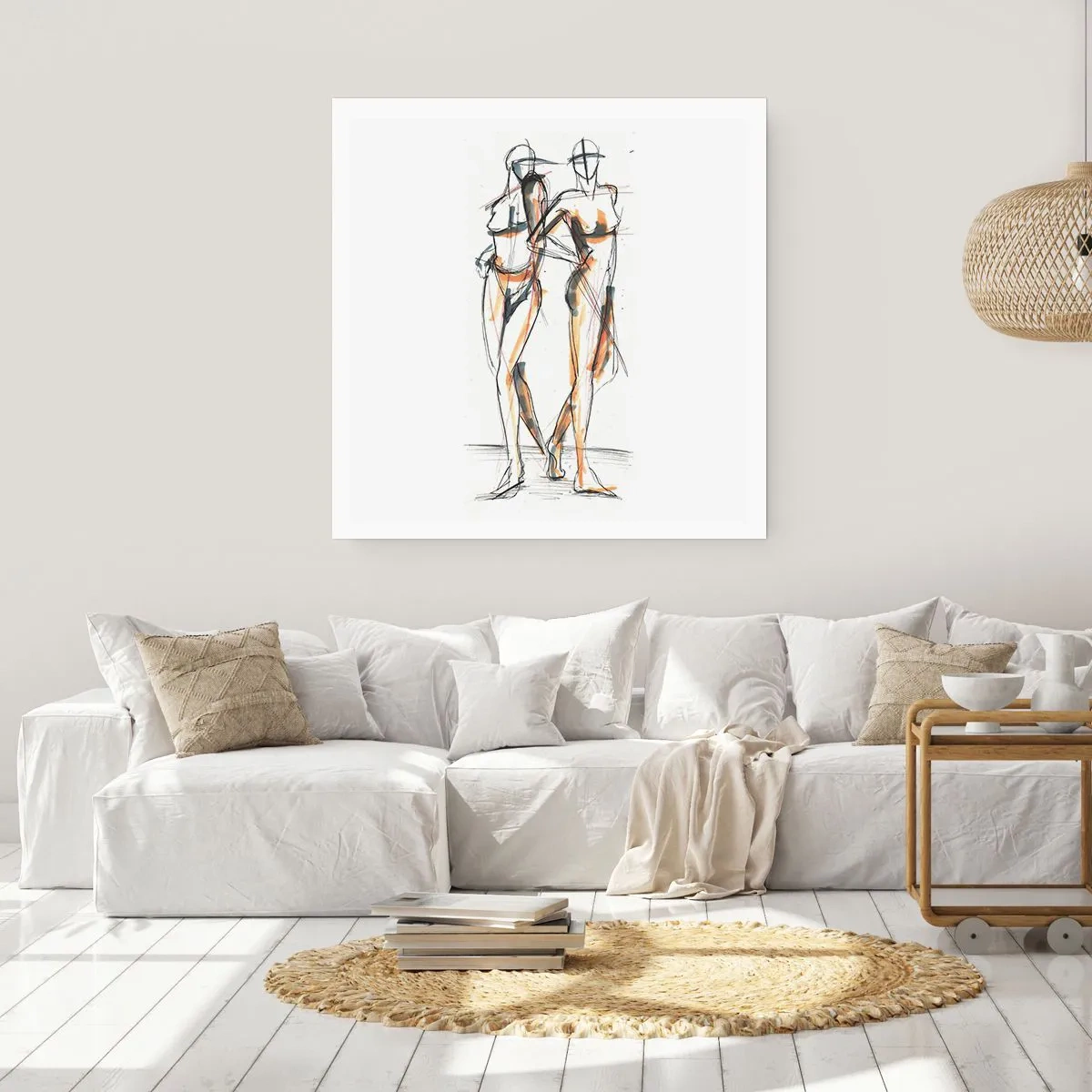 Poster - Studie der Gnade - 40x40 cm