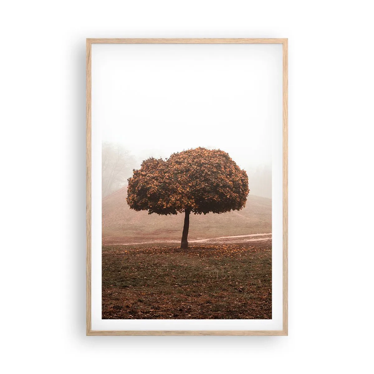 Poster in einem Rahmen aus heller Eiche - Nach einem anstrengenden Sommer - 61x91 cm