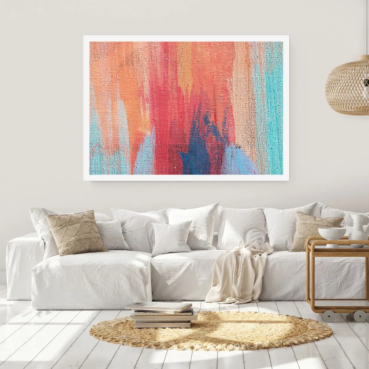 Poster - Renne den Regenbogen hinunter - 50x40 cm