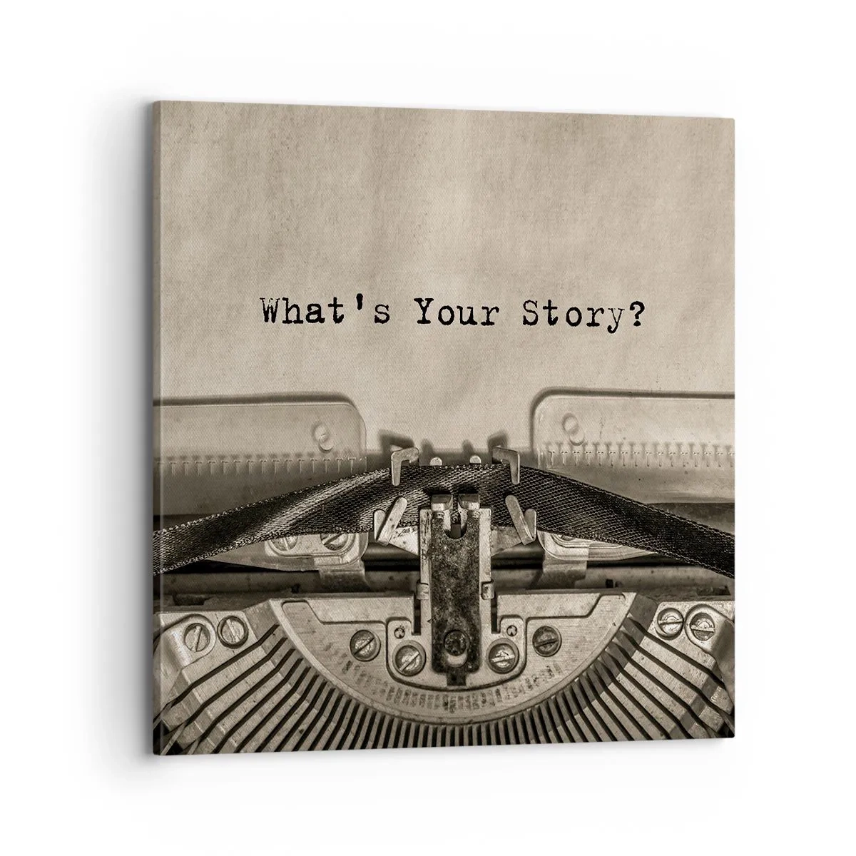 Bild auf Leinwand - Leinwandbild - Erzähl es mir - 70x70 cm