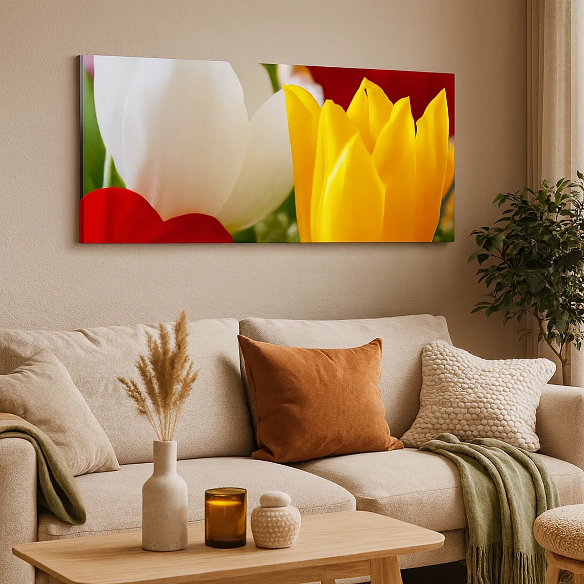 Bild auf Leinwand - Leinwandbild - Tulpenfieber - 30x30 cm