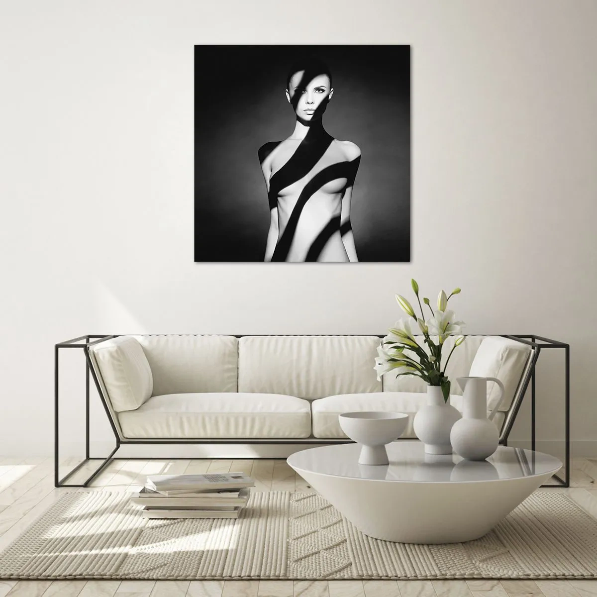 Glasbild - Bild auf glas - In Glanz und Schatten - 70x70 cm