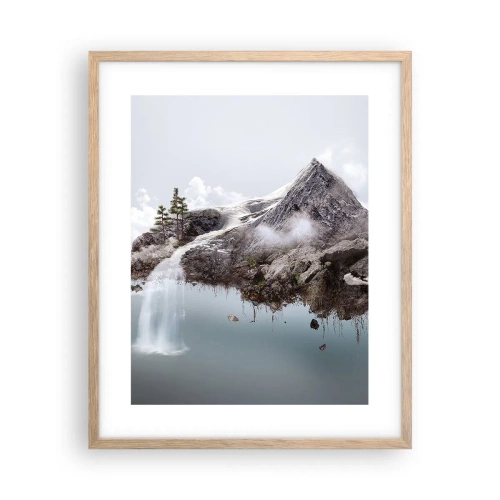 Poster in einem Rahmen aus heller Eiche - Mit dem Auge eines Surrealisten - 40x50 cm