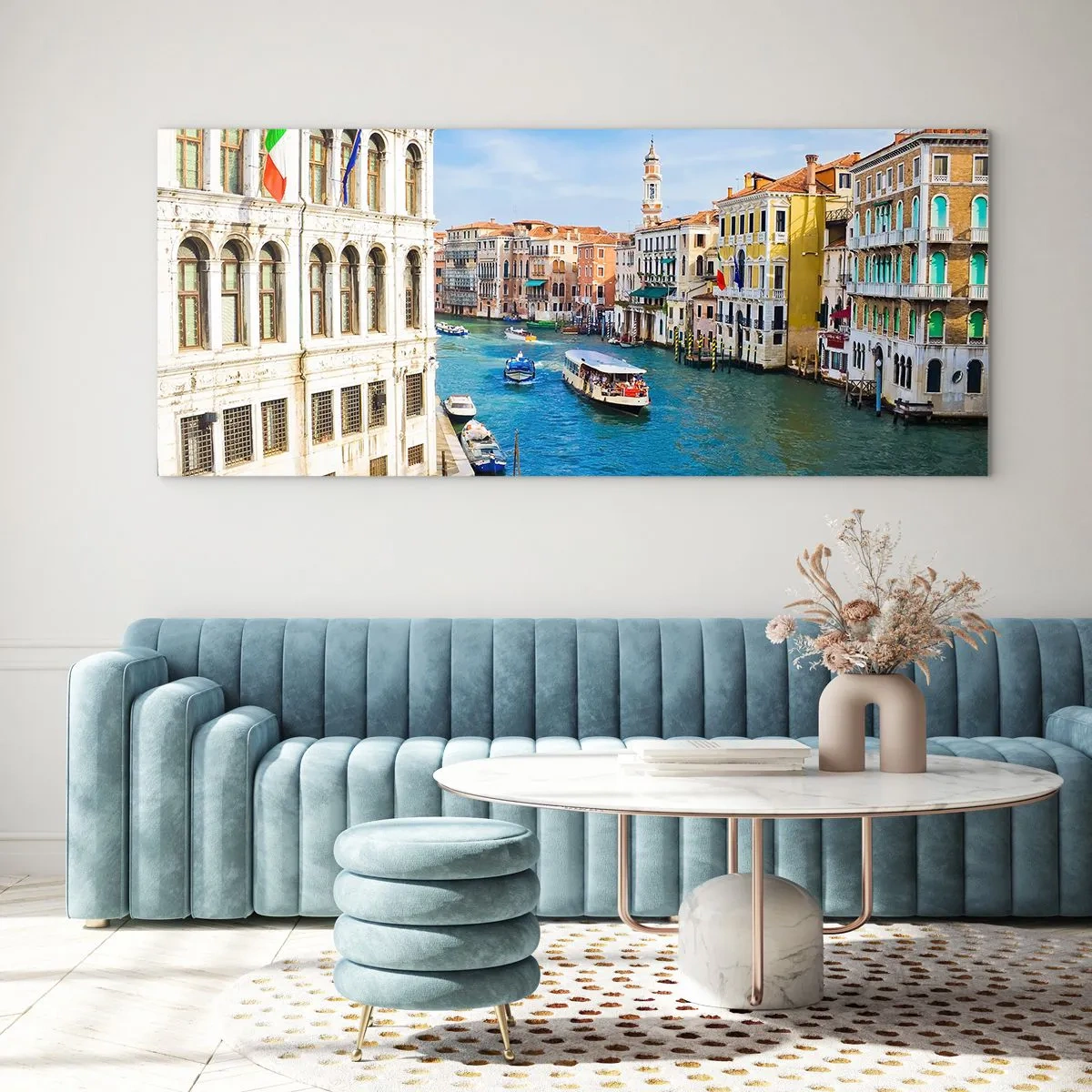 Glasbild - Bild auf glas - Der einzigartige Verkehr der Welt - 100x40 cm