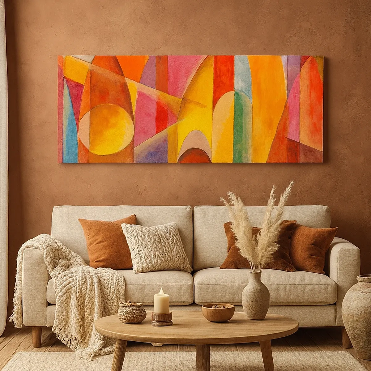 Bild auf Leinwand - Leinwandbild - Kathedrale der Sonne - 30x30 cm