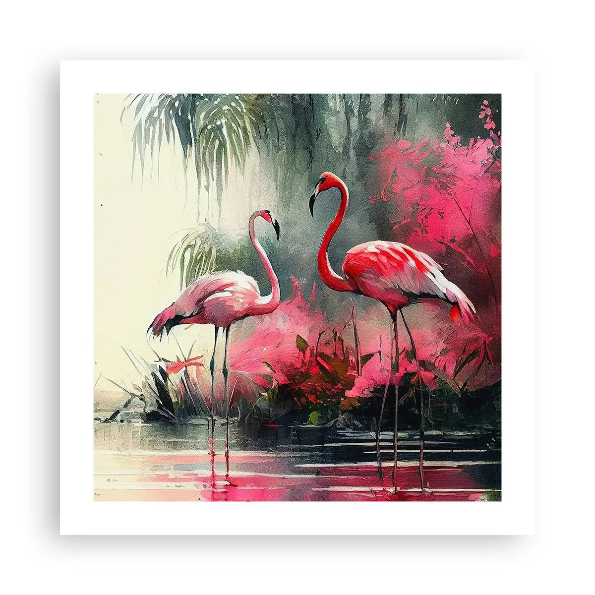 Poster - Lektion in natürlicher Anmut - 50x50 cm