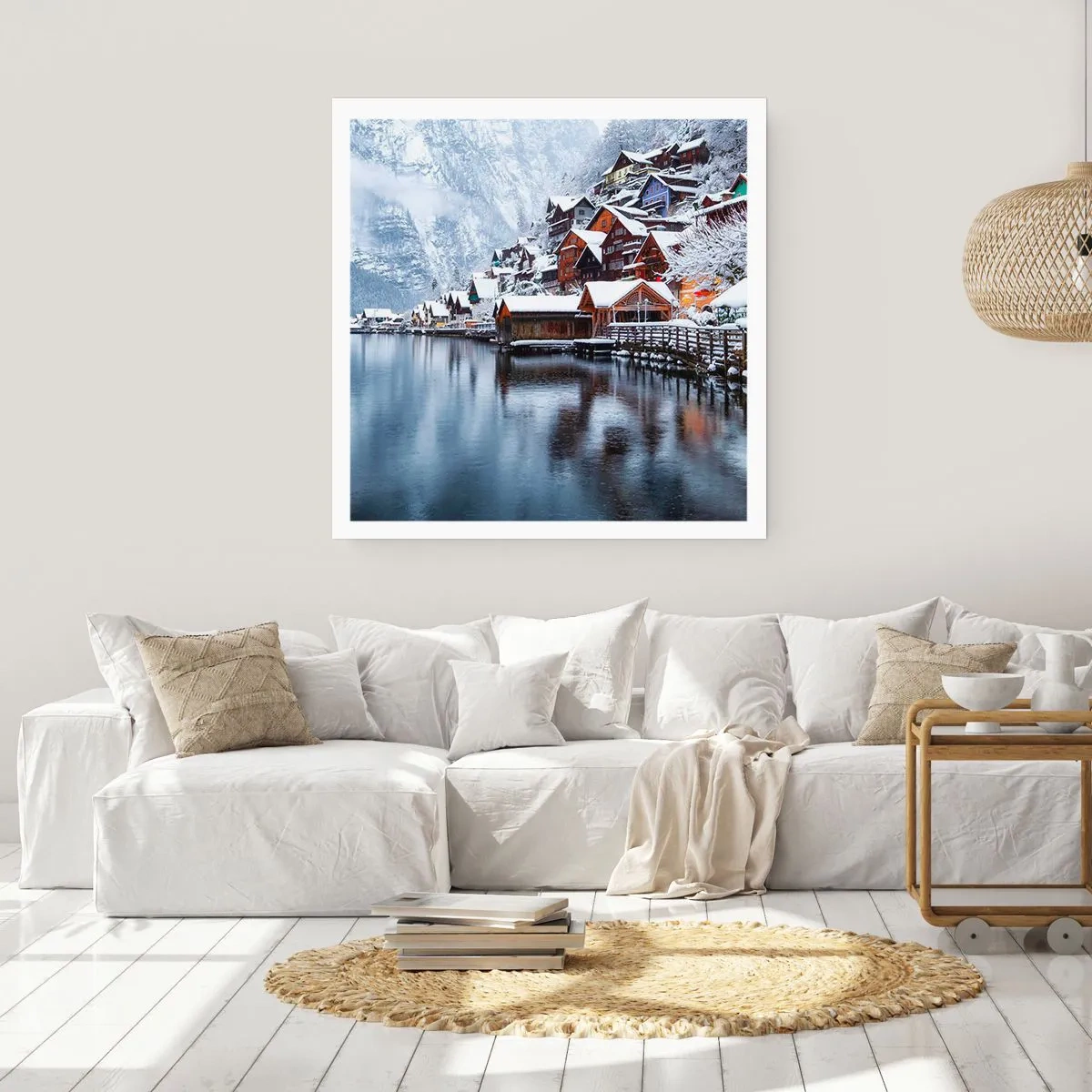 Poster - In winterlicher Dekoration - 40x40 cm