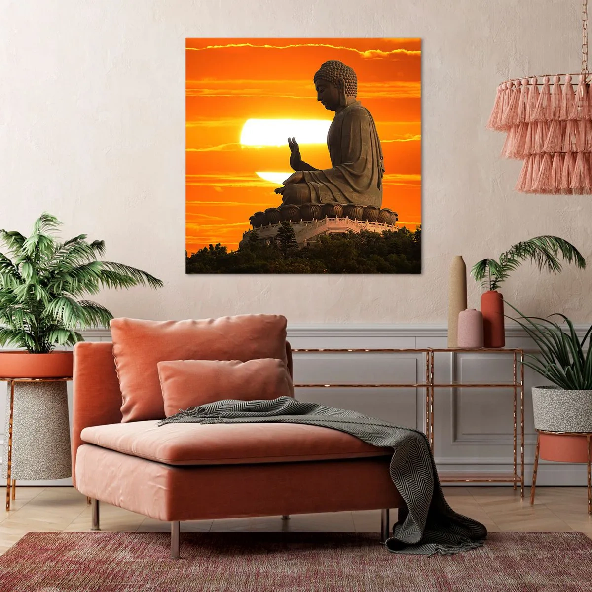 Bild auf Leinwand - Leinwandbild - Keine Angst vor der Welt - 60x60 cm